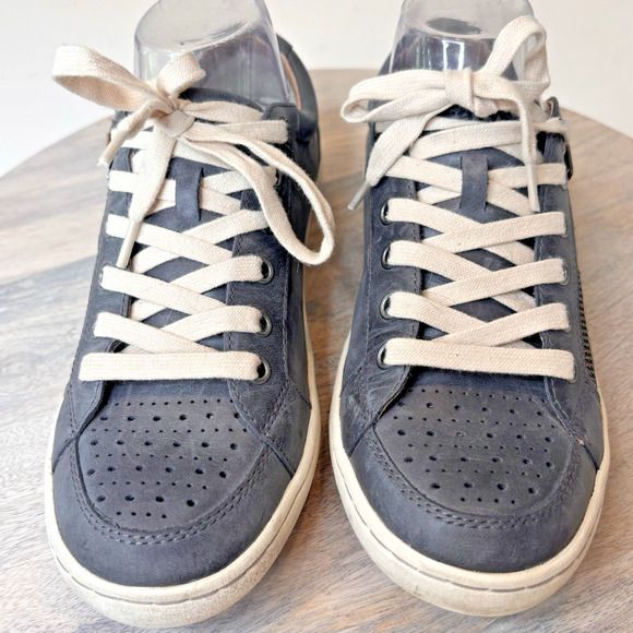 Taos Plim Soul Black Leather Lace Up Sneakers Women’s Size 7.5 - Picture 8 of 11